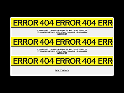Traffic-productions.de 404 404 page animation branding error grid layout motion graphics typography website yelow