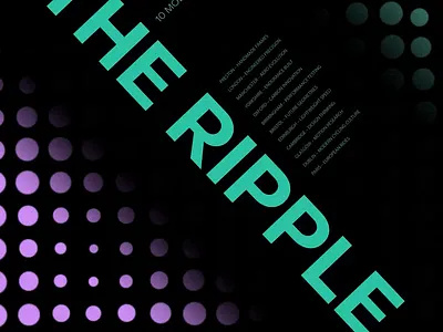 The Ripple branding creativedesign design dots graphic design grid illustration logo motion graphics ripple swiss typography ui ux vector
