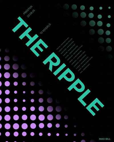 The Ripple branding creativedesign design dots graphic design grid illustration logo motion graphics ripple swiss typography ui ux vector