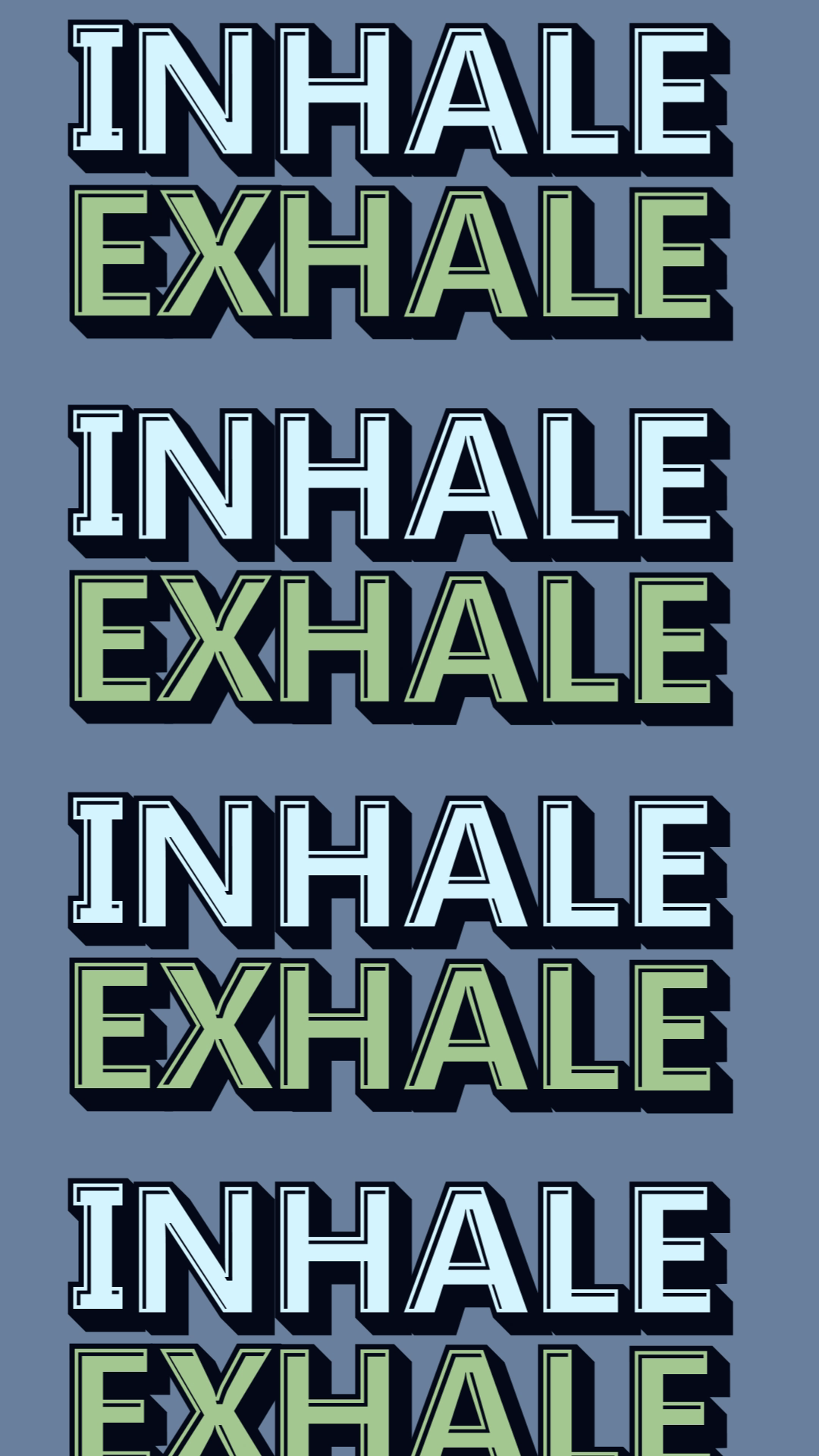 INHALE...EXHALE... animation color graphic design motion graphics typography