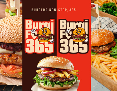 Creative Burger Logo & Fast Food Branding Design branding burger branding burger logo burger logo design burger logo identity burger mascot logo burger shop logo fast food branding fast food logo food brand identity food logo design graphic design logo restaurant branding restaurant logo design