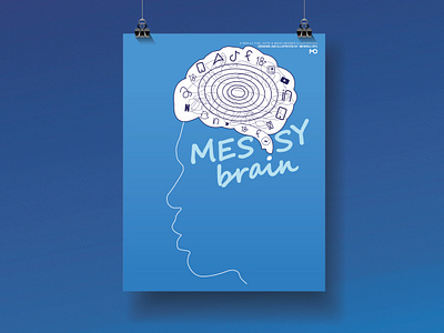 Poster Design 18 a3 poster brain design creative creative poster design face art design faceart facebook illustration man face messy brain messy brain poster design minimal creative poster design minimal poster design modern design motion graphics posetive design poster poster design social media addiction