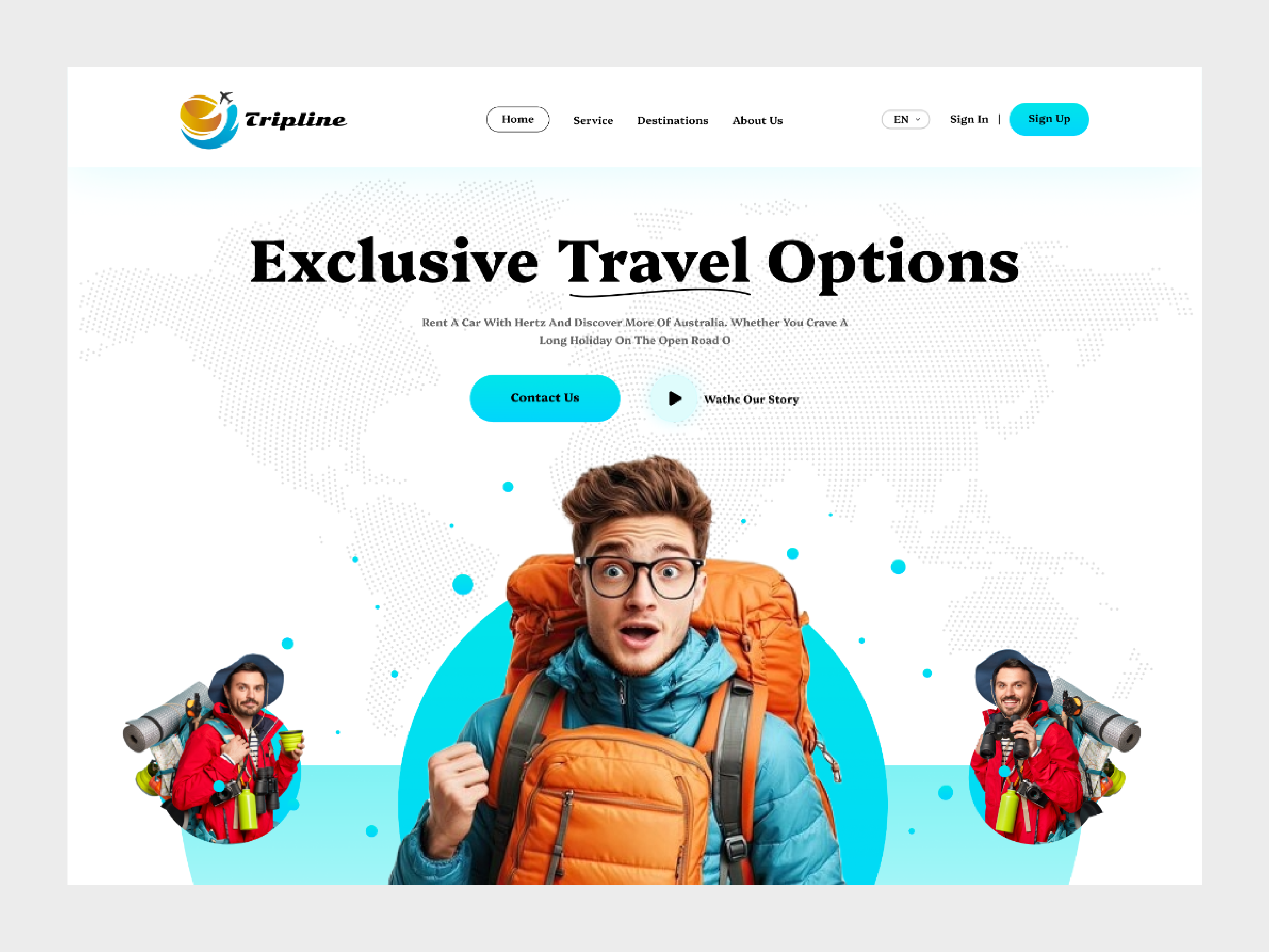 Travel Website. travel landing page travel website