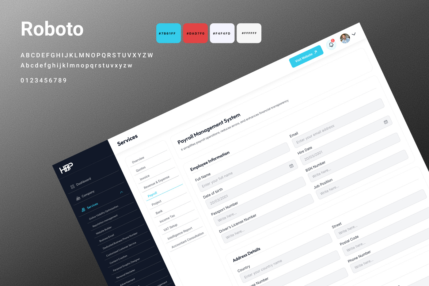 Example of Full Customized Website Development
