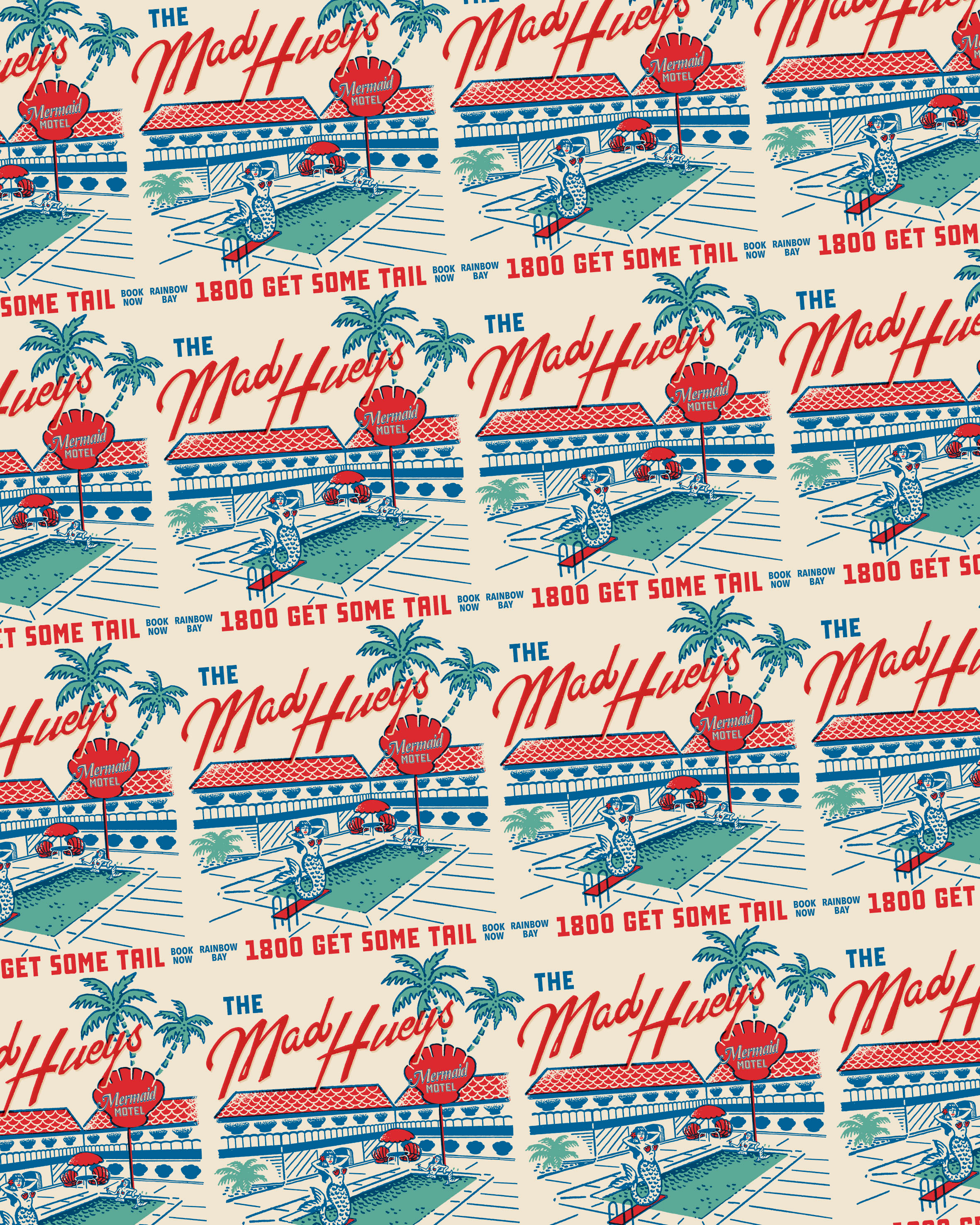 Graphic for The Mad Hueys graphic design handrawn illustration vintage vintage logo