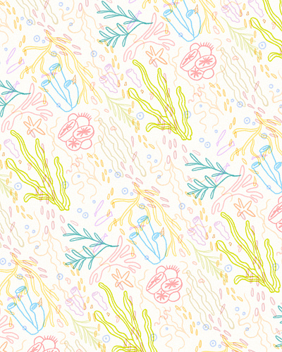 [Day 11+12 = Reef] art artwork cup design drawing fish illust illustration ipad mockup mug nature ocean package pattern photoshop reef tweetyheather