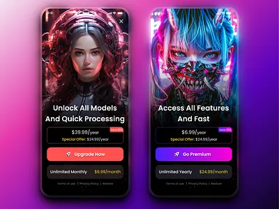 Premium Subscription UI app design app pricing app subscription in app in app purchase mobile app premium premium page premium subscription premium subscription ui premium ui pricing pricing page pro screen purchase screen purchase ui subscription subscription ui ui design uiux