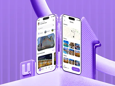 Hotel Booking App android app booking app calendar filter flight booking app holet booking hotel app ios mobile app search travel app ui ui design ux ux design