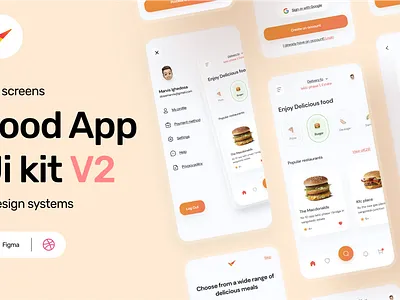 Food Delivery App graphic design ui
