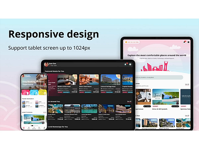 Flutter Hotel and Room Booking Apps application apps booking co corporate dark mode dashboard flutter holiday homestay hotel ios material designs mobile motion graphics ticketing travel trip ui ux