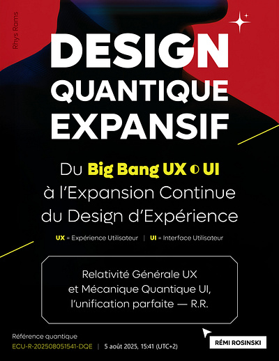 #12 - Design Quantique Expansif (DQE) - Commandant Rhys Rams dqe qed rosinski rémi rémi rosinski ui ux