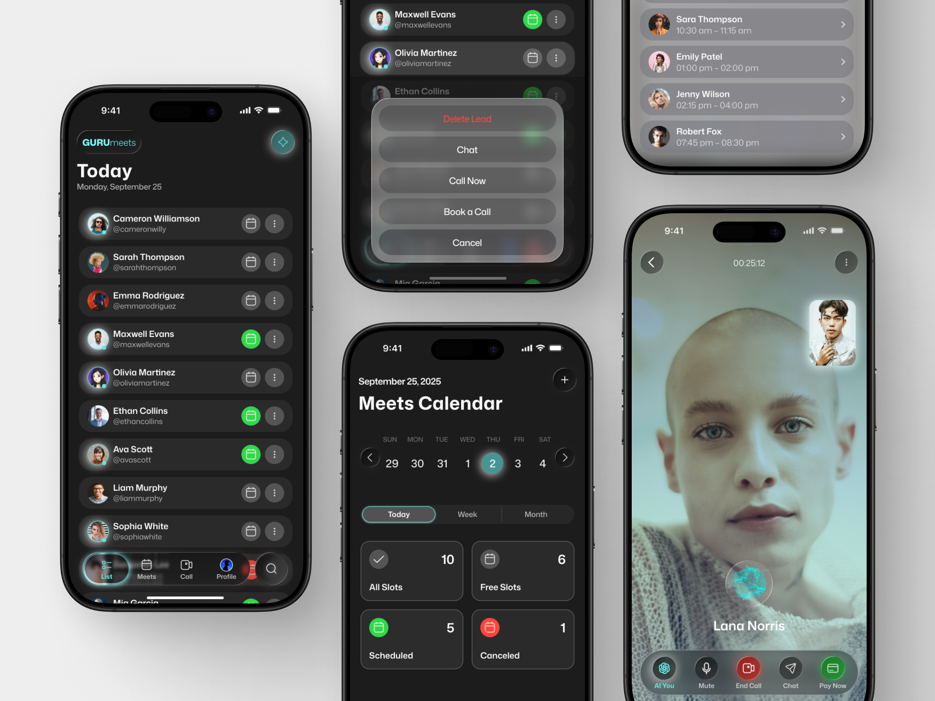 Example of 5 Screens App Concept Design, Ai Ios Mvp