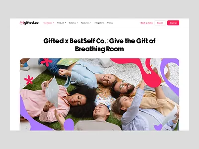 Gifted website b2b clean corporate gifting creative design employee engagement illustration marketing minimal product design startup ui ui design user experience ux ux design web design