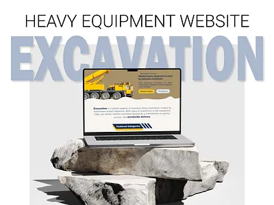Heavy Equipment Website Design b2b construction designinspiration digitaldesign engineering excavation heavyequipment industrial infrastructure landingpage logistics machinery marketplace productdesign responsive uiux uxdesign webdesign websiteconcept