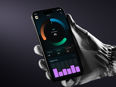 SAAS - AI Productivity Tracker App Concept ai productivity ai saas app design design inspiration mobile app modern design productivity tool smart assistant task manager ui design user interface