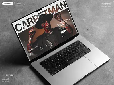 Web design for a music artist artist design music ui ux web web design