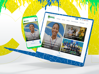 Comitê Olímpico do Brasil (COB) | Website brasil clean cob minimal olimpiadas redesign ui ux website