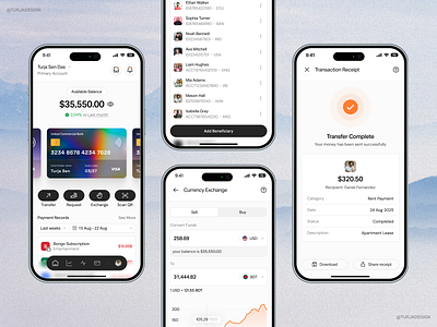 Finnese Finance App 2025 analytics app app app design app design inspiration appshot clean app crm app fintech app minimal ui pay payment payment app design sales app ui ui app