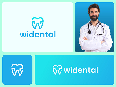 Widental branding graphic design logo