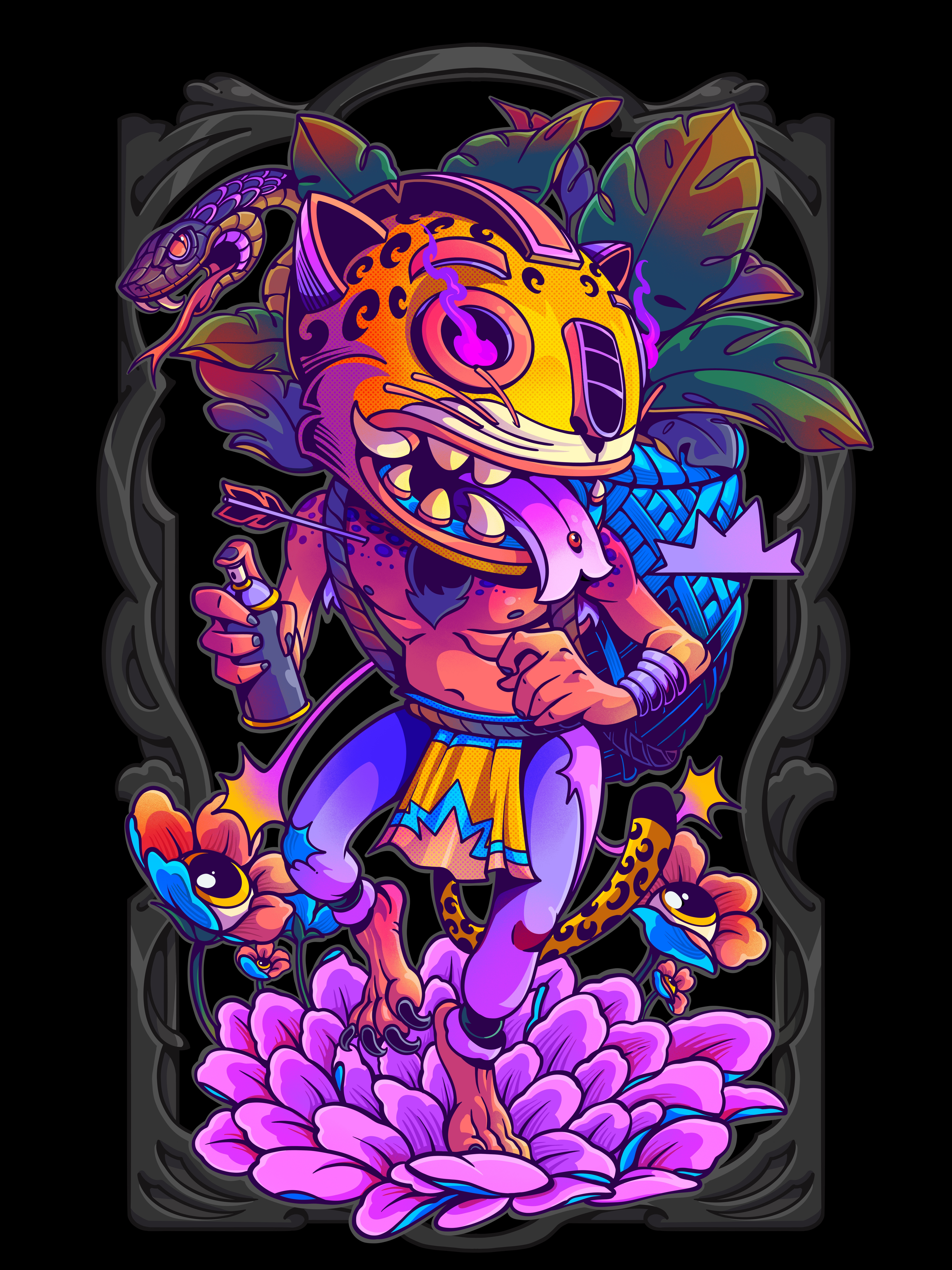 Jaguar/RESISTE art design design character digital art graphic design illustration photoshop