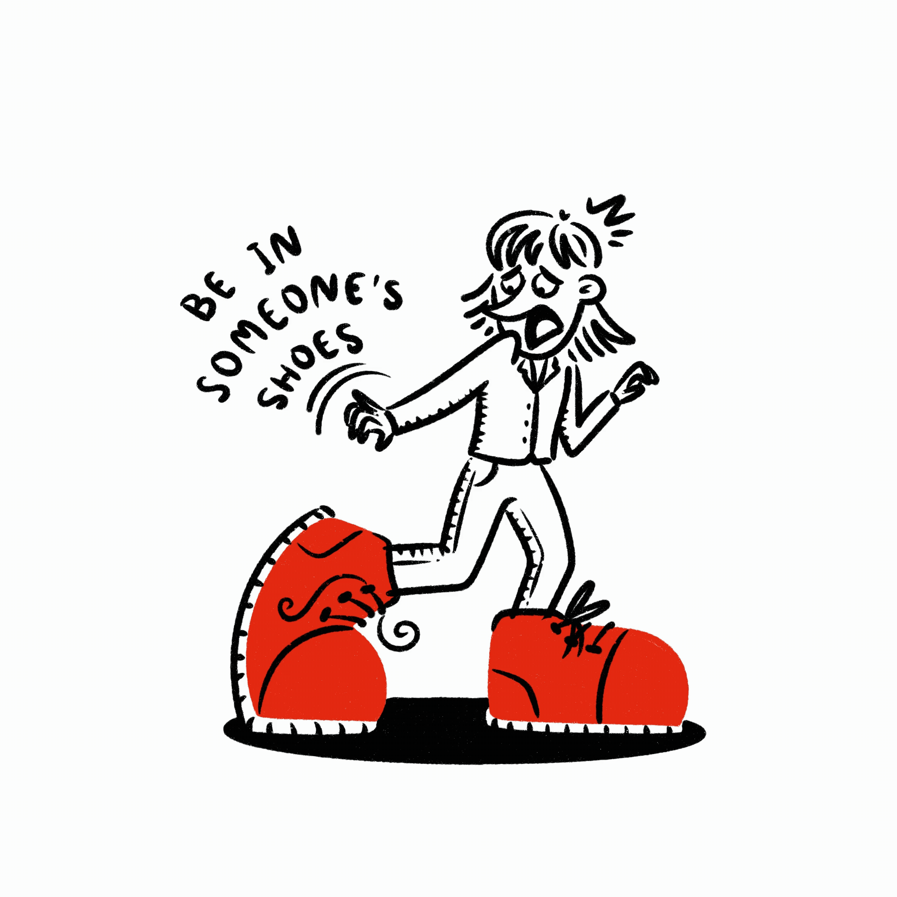 Be in someone’s shoes 👟🤔 cartoon character character design comic doodle fun illustration shoes