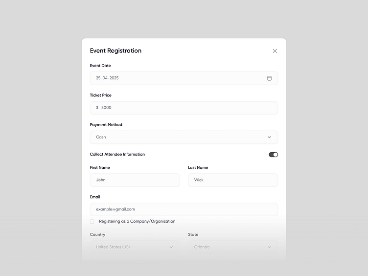 Event Registration Form