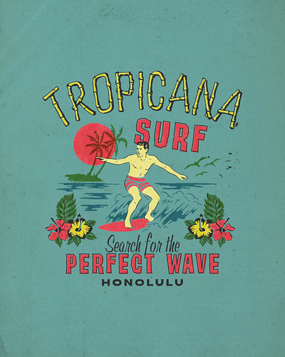 Stock 03 badge design beach branding illustration palm summer surf t shirt design tropical vintage vintage badge