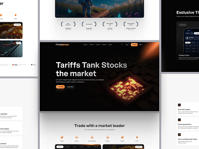 Trading Platform Web Design bank banking crypto cryptocurrency defi finance fintech forex invest investment landing landing page money platform saas startup trading web app web design
