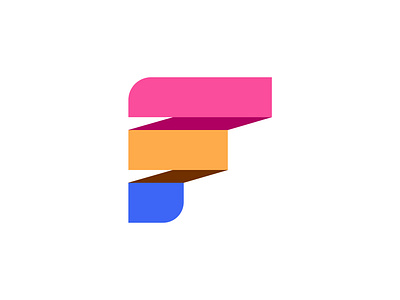 Formsly- F Letter Logo Design brand identity branding colorful creative f letter logo f logo formsly logo logo design minimalist vector