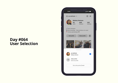 Day 64 User Selection - Daily UI Challenge dailyui ui