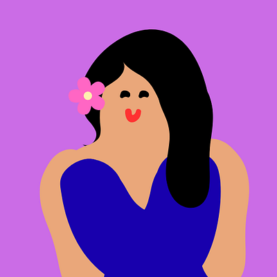 Cute Lady design graphic design illustration vector