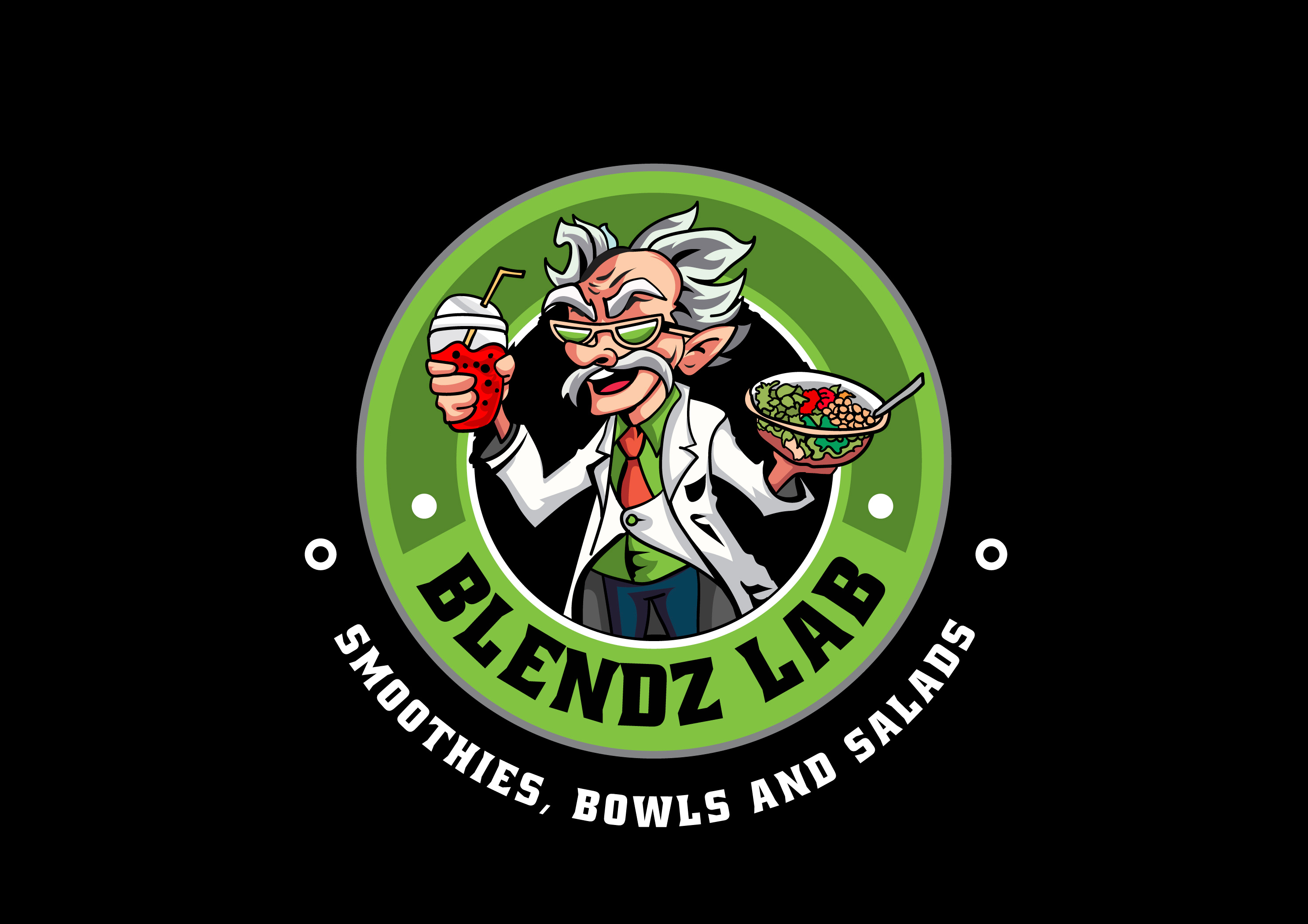 Blendz Lab logo design 3d blendz lab logo design branding character design drinks logo food logo graphic design lab logo logo restaurant logo scientific logo scientist logo unique logo