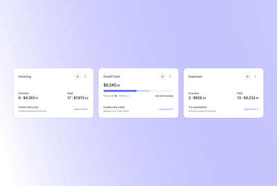 Fintech Widgets app dashboard finance fintech ui widget