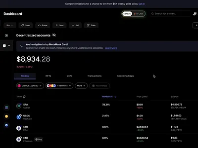 Metamask AI Chat Interaction ai artificial intelliigence chat dark mode design landing landing page metamask ui uiux ux web web design