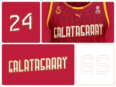 Galatasaray basketball team concept jersey design adidas basketball basketball jersey basketball type basketball uniform fiba galatasaray graphic design jersey design jordan logo design nike puma sport type type type design typography under armour uniform design
