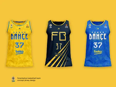 Fenerbahce basketball team concept jersey design adidas basketball basketball jersey basketball logo basketball type basketball uniform fenerbahce fenerbahçe fiba graphic design jersey design logo design nike sport sport type type type design typography uniform design