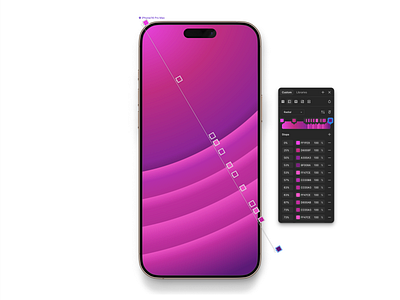 Dynamic Devices Gradient Construction behind the scenes color stop community construction download figma free gradient illustration instruction ios iphone tutorial ui ux
