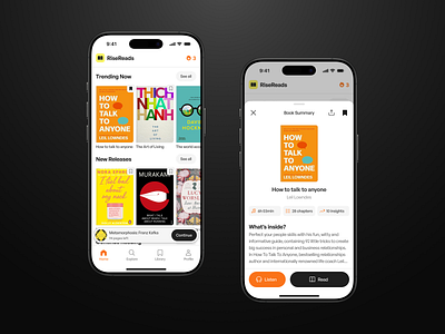 Minimal iOS Book App Design Concept app design daily ui inspiration app ios product design ui design uiux