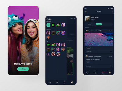 LOUD Community App app influencers product design ui ux
