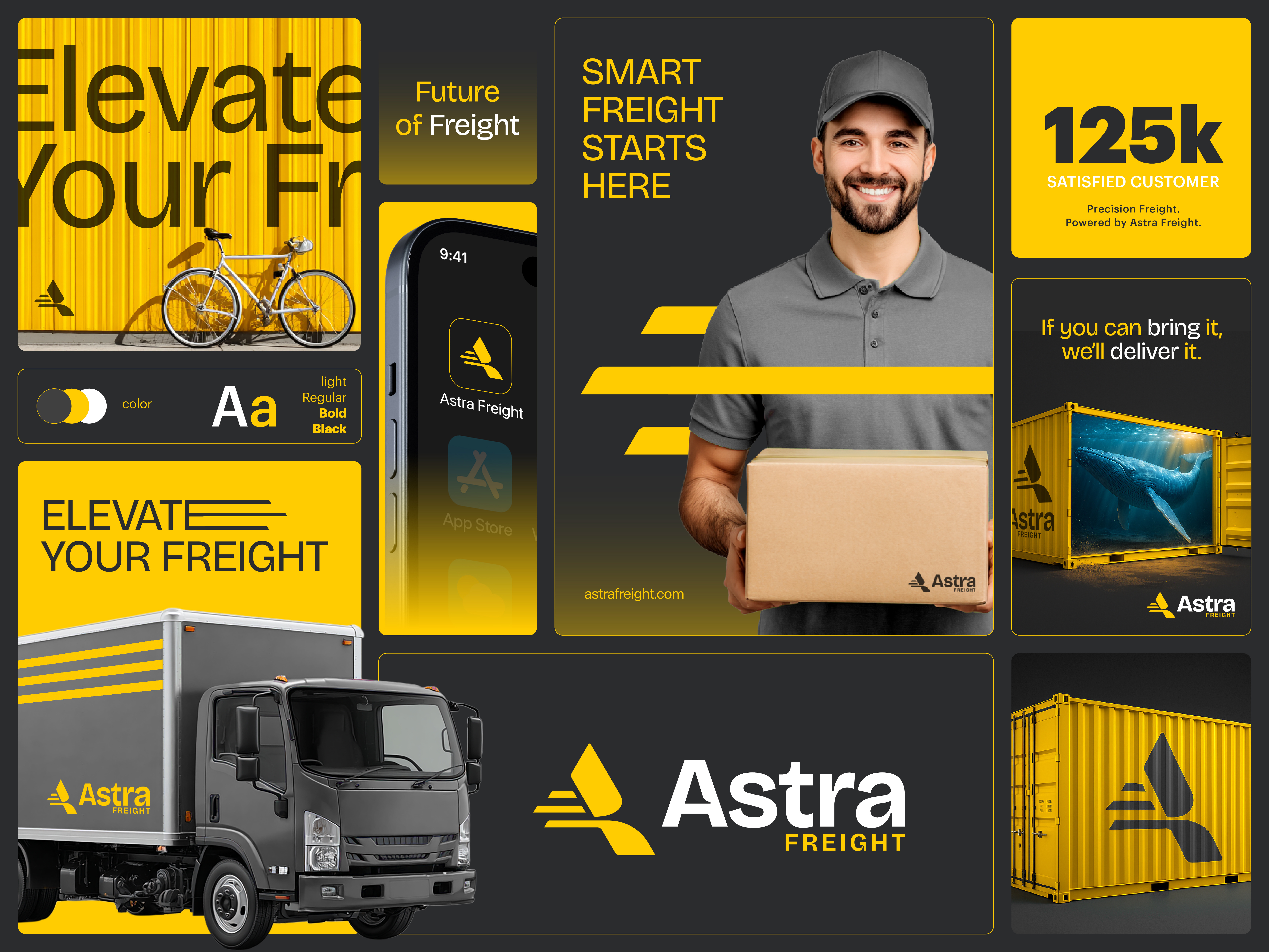 Example of Modern Logo And  Social Media Package