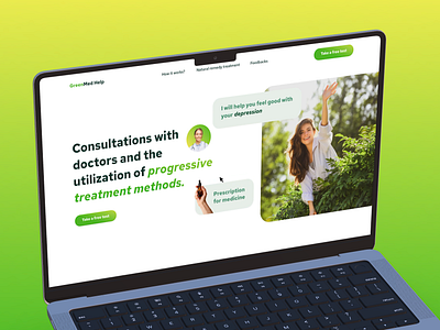 GreenMed Help animation design doctor healthcare medicine ui