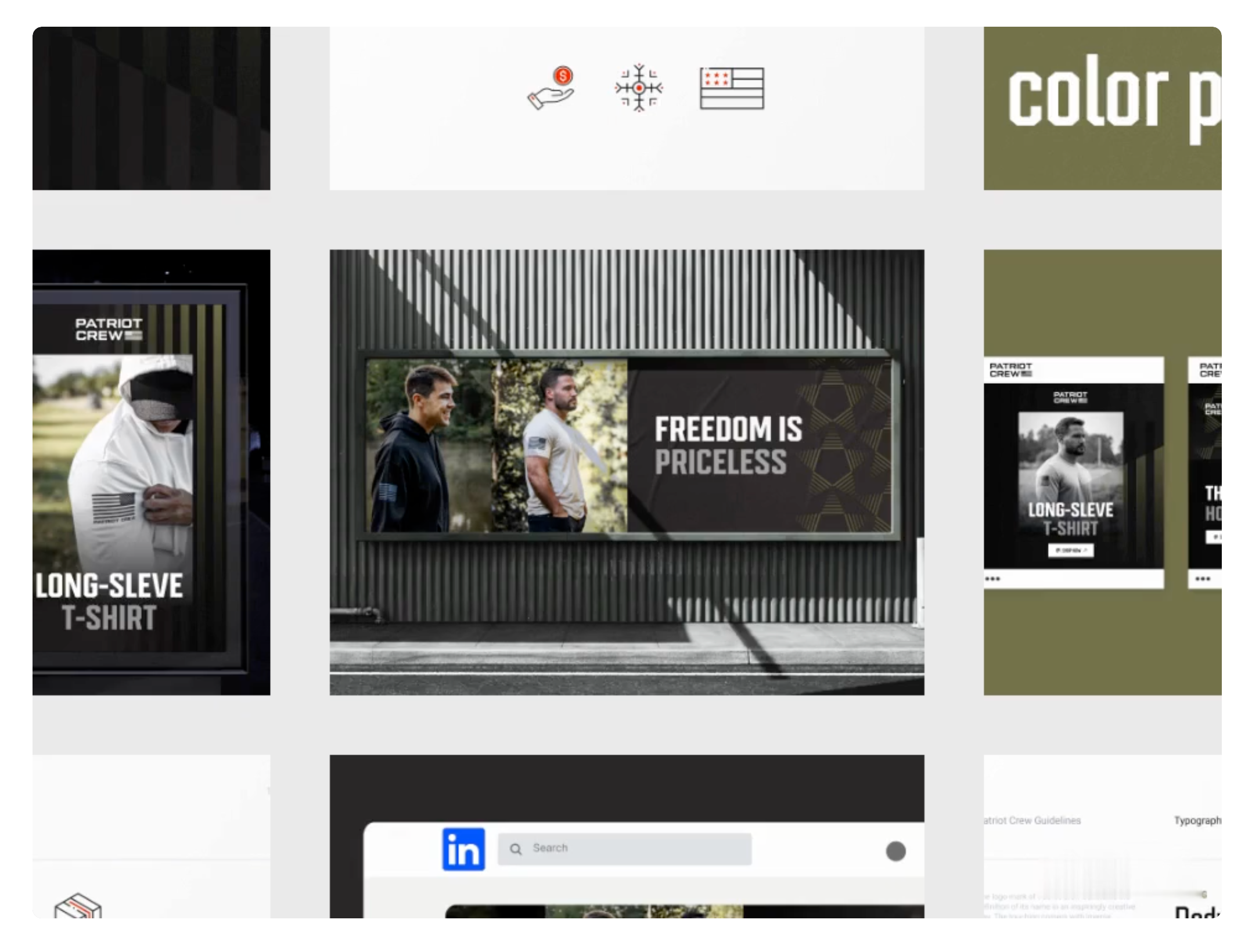 PATRIOT CREW REBRAND, BRAND GUIDE & SHOPIFY STORE DESIGN, DEV. brand book brand guide branding creative web agency design ecommerce ecommerce design estore freelance freelance designer freelance web freelancer illustration shopify store usa web agency web development website website design