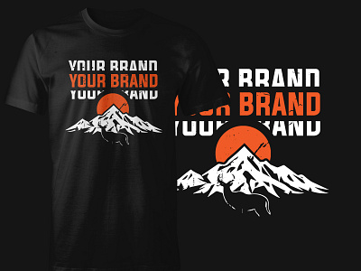 Mountain Brand Tshirt design clothing design graphic design tshirt typography