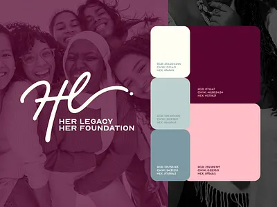NGO Branding - Her Legacy Her Foundation advertising brand design branding content creation event full branding graphic design graphic designer illustration invitation logo logo design marketing merchandise merchandise design organization social media stationary typography visual identity