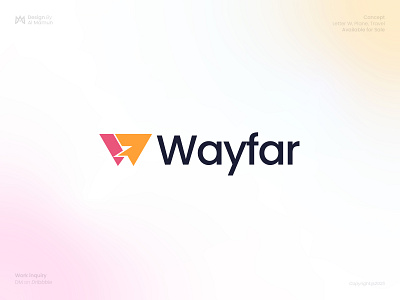 Creative Letter W and Plane, Travel, Vacation Logo brand mark branding creative logo identity letter w logo logo logo design logo designer logo icon logo type modern logo plane logo symbol tour logo travel logo vacation logo w logo