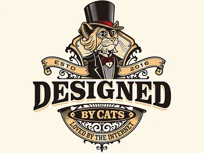designed-by-cats branding graphic design illustration logo