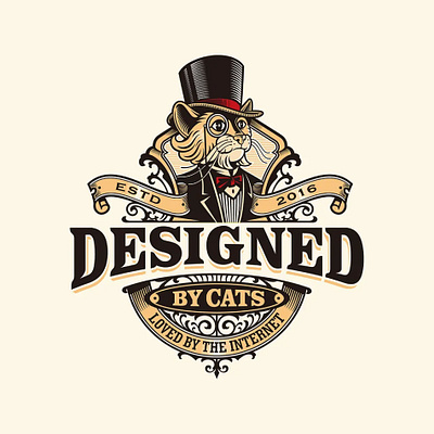 designed-by-cats branding graphic design illustration logo