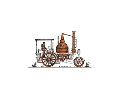 Copper-Truck-Illustration copper truck illustration