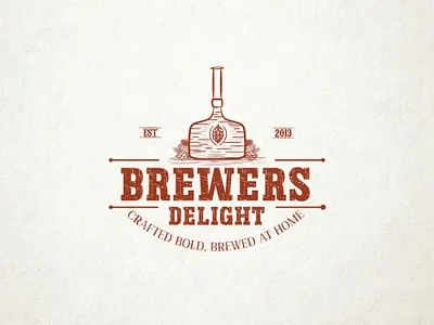brewers-delight-Farm-Logo branding graphic design illustration logo retro