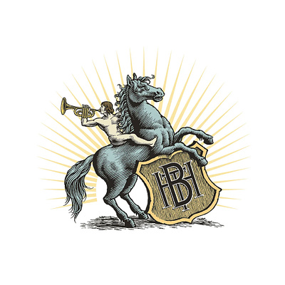 BH branding graphic design illustration logo retro